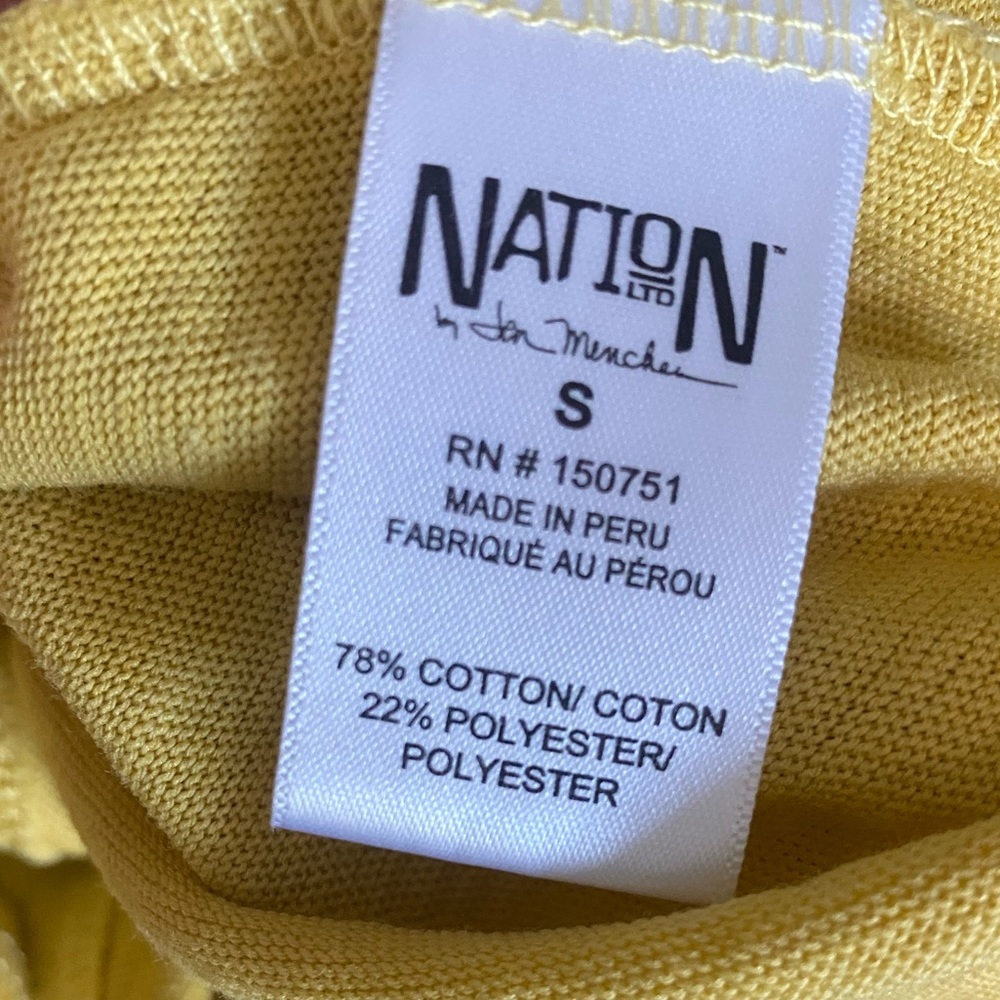 NATION LTD tee! Rolled sleeve and neckline are FUN & UNIQUE 🤩SUPER SOFT & COMFY - Picture 6 of 10